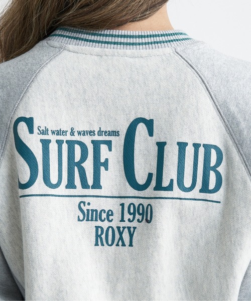 ROXY（ロキシー）の「【ZOZO別注アイテム】SURF CLUB CREW NECK/ロキシーバックプリントスウェットトレーナー（スウェット・レディース・ヘザーグレー/ブラウン/グレー・FREE）」の5枚目の写真
