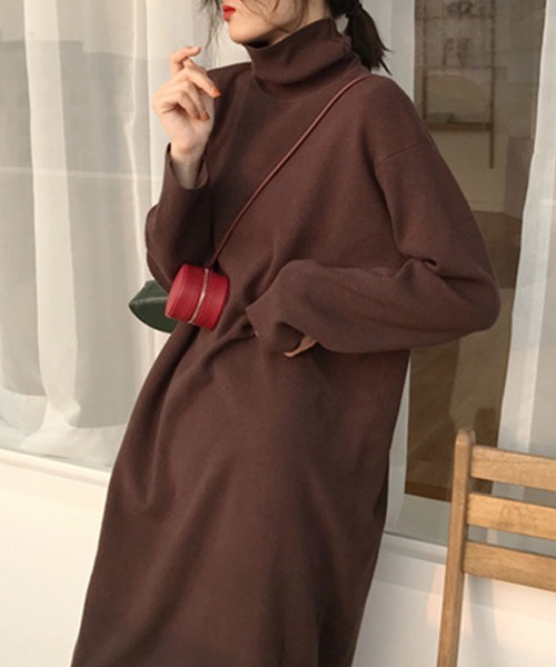 Amulet（アミュレット）の「ハイネックインナーワンピース（ワンピース・レディース・ブラック/ホワイト/ブラウン・L/XL/M）」の11枚目の写真