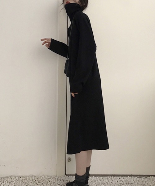Amulet（アミュレット）の「ハイネックインナーワンピース（ワンピース・レディース・ブラック/ホワイト/ブラウン・L/XL/M）」の13枚目の写真