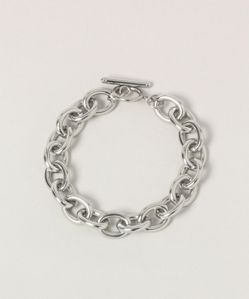 RAGEBLUE（レイジブルー）の「ボリュームステンレスチェーンブレスレット（ブレスレット・メンズ・その他1/ホワイト/オフホワイト・FREE）」の6枚目の写真