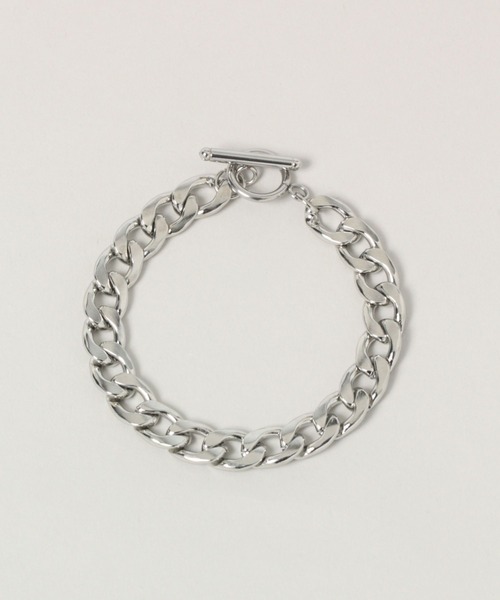 RAGEBLUE（レイジブルー）の「ボリュームステンレスチェーンブレスレット（ブレスレット・メンズ・その他1/ホワイト/オフホワイト・FREE）」の4枚目の写真