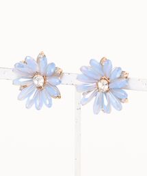 【charme by pimo 】マーガレット ビーズ 花 ピアス(MA)