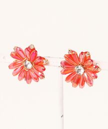 【charme by pimo 】マーガレット ビーズ 花 ピアス(MA)