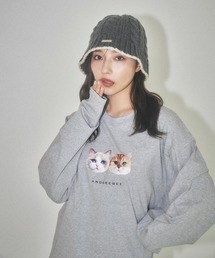 ANDGEEBEE | UNISEX キャットプリントロンT(Tシャツ/カットソー)