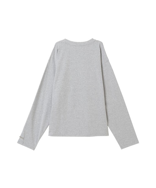 ANDGEEBEE（アンジービー）の「UNISEX キャットプリントロンT（Tシャツ/カットソー・レディース・ホワイト/グレー・MEDIUM）」の5枚目の写真