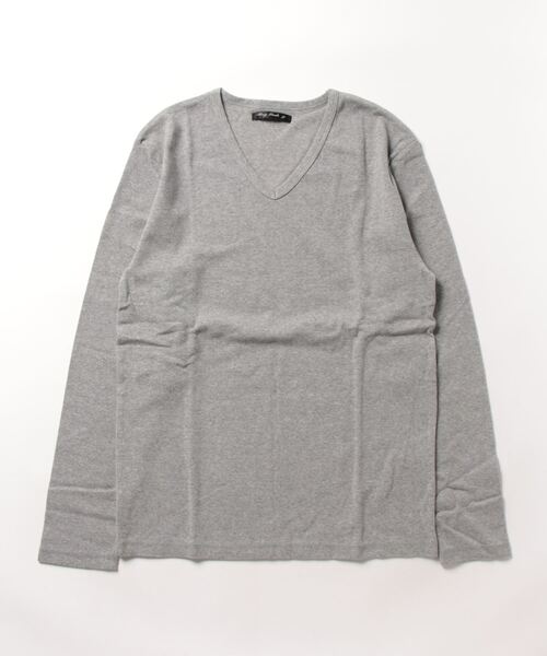 Bling Leads(ブリングリーズ)の「★Bling Leads★フライス ロンT(Tシャツ/カットソー・レディース・チャコールグレー/杢グレー/ネイビー・MEDIUM/LARGE)」の3枚目の写真
