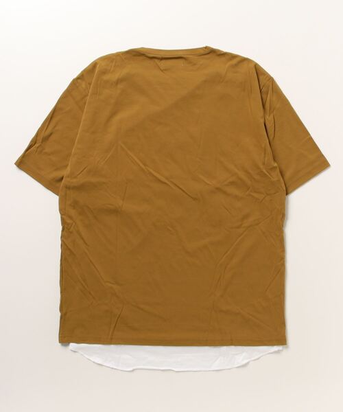 Mag.(マグ)の「ポケット付きT+タンクトップアンサンブル(Tシャツ/カットソー・メンズ・ホワイト/キャメル・MEDIUM/LARGE)」の3枚目の写真