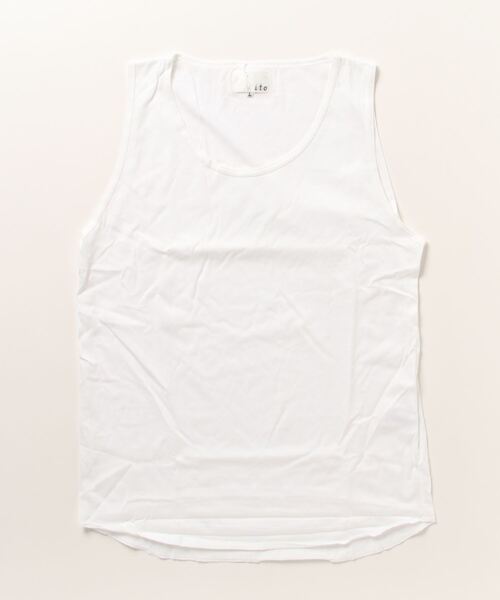 Mag.(マグ)の「ポケット付きT+タンクトップアンサンブル(Tシャツ/カットソー・メンズ・ホワイト/キャメル・MEDIUM/LARGE)」の4枚目の写真