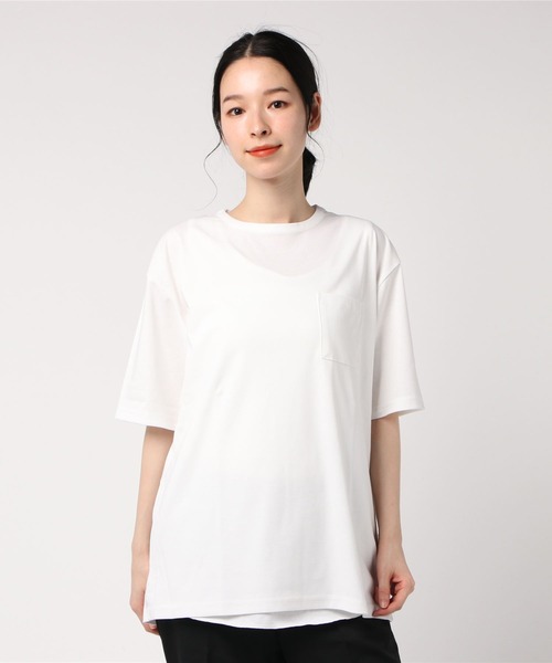 Mag.(マグ)の「ポケット付きT+タンクトップアンサンブル(Tシャツ/カットソー・メンズ・ホワイト/キャメル・MEDIUM/LARGE)」の1枚目の写真