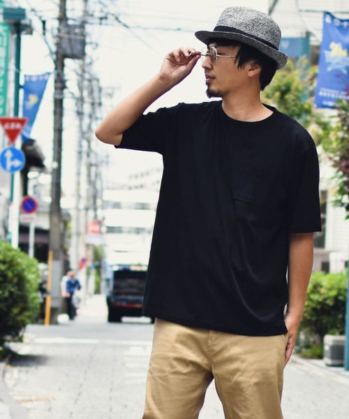 Mag.(マグ)の「ポケット付きT+タンクトップアンサンブル(Tシャツ/カットソー・メンズ・ホワイト/キャメル・MEDIUM/LARGE)」の11枚目の写真