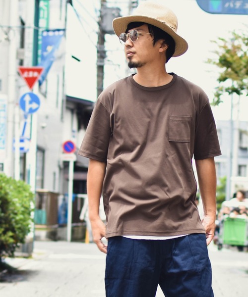 Mag.(マグ)の「ポケット付きT+タンクトップアンサンブル(Tシャツ/カットソー・メンズ・ホワイト/キャメル・MEDIUM/LARGE)」の12枚目の写真