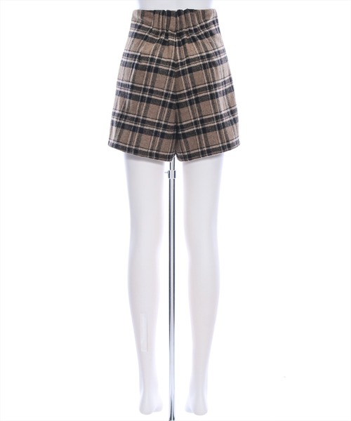 clear(クリア)の「チェック柄ハイウエストタックショートパンツ(その他パンツ・レディース・ブラウン/ブルー/グレー・M/S)」の17枚目の写真