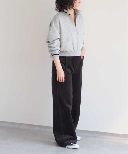 cepo(セポ)の「ダンボールハーフジップスウェット(スウェット・レディース・ブラック/グレー・M)」の8枚目の写真