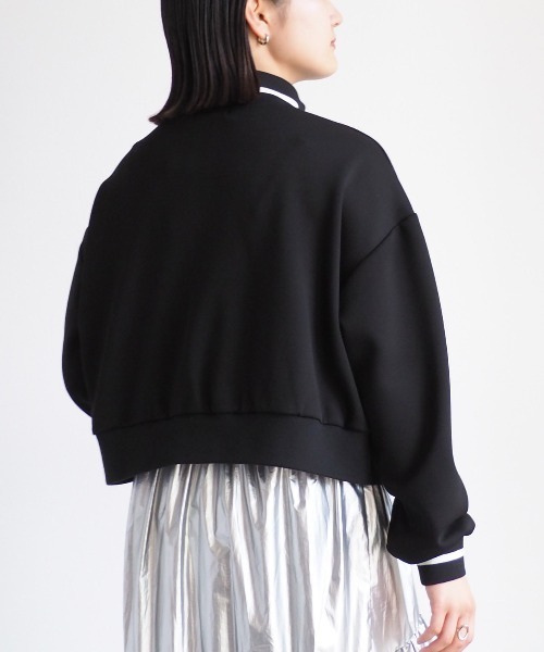 cepo(セポ)の「ダンボールハーフジップスウェット(スウェット・レディース・ブラック/グレー・M)」の12枚目の写真