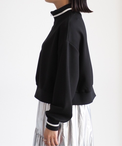 cepo(セポ)の「ダンボールハーフジップスウェット(スウェット・レディース・ブラック/グレー・M)」の18枚目の写真