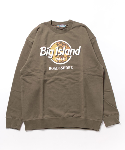 Hula Lani（フララニ）の「【Hula Lani Hawaii】 'Big Island'プリント トレーナー（スウェット・メンズ・ブラック/ブラウン/ホワイト・3/2）」の3枚目の写真