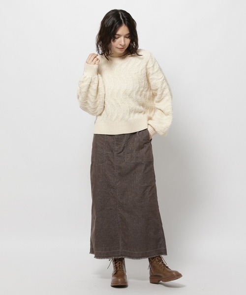 niko and...（ニコアンド）の「パイルジャガードニットプルオーバー（ニット/セーター・レディース・ピンク/チャコール/アイボリー・LARGE/MEDIUM）」の14枚目の写真