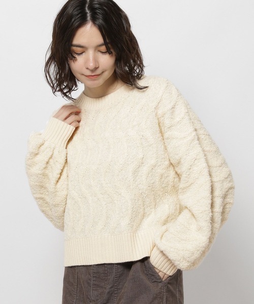 niko and...（ニコアンド）の「パイルジャガードニットプルオーバー（ニット/セーター・レディース・ピンク/チャコール/アイボリー・LARGE/MEDIUM）」の15枚目の写真