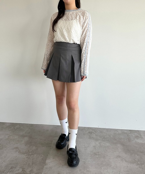 apres jour mignon(アプレジュールミニョン)の「タックミニスカパン【ZOZOTOWN限定アイテム】(スカート・レディース・ベージュ/ブラック/グレー/ブラウン系その他・X-LARGE/フリー)」の14枚目の写真