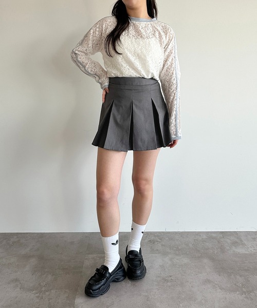 apres jour mignon(アプレジュールミニョン)の「タックミニスカパン【ZOZOTOWN限定アイテム】(スカート・レディース・ベージュ/ブラック/グレー/ブラウン系その他・X-LARGE/フリー)」の15枚目の写真