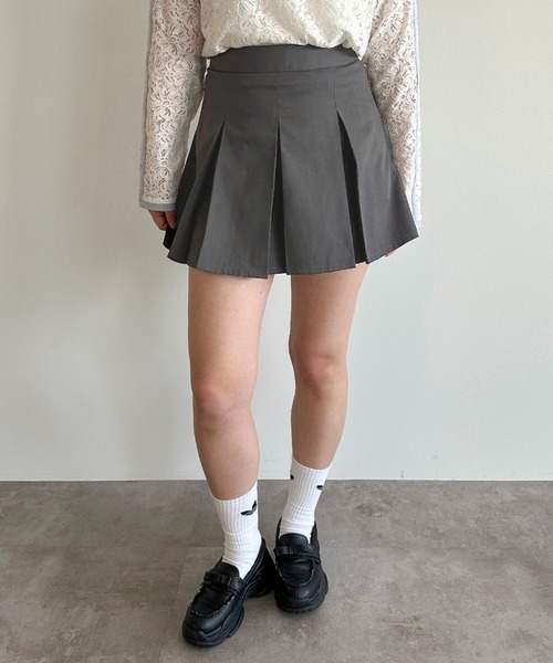 apres jour mignon(アプレジュールミニョン)の「タックミニスカパン【ZOZOTOWN限定アイテム】(スカート・レディース・ベージュ/ブラック/グレー/ブラウン系その他・X-LARGE/フリー)」の12枚目の写真