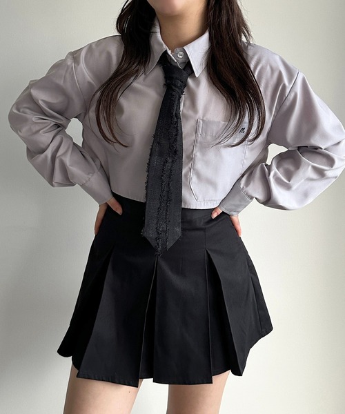 apres jour mignon(アプレジュールミニョン)の「タックミニスカパン【ZOZOTOWN限定アイテム】(スカート・レディース・ベージュ/ブラック/グレー/ブラウン系その他・X-LARGE/フリー)」の22枚目の写真