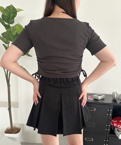 apres jour mignon(アプレジュールミニョン)の「タックミニスカパン【ZOZOTOWN限定アイテム】(スカート・レディース・ベージュ/ブラック/グレー/ブラウン系その他・X-LARGE/フリー)」の19枚目の写真