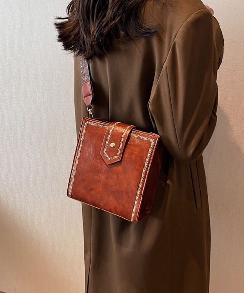 【関税込み】 ☆Mulberry☆ スクエア レザー ショルダーバッグ Mulberry(マルベリー) ショルダーバッグ・ポシェット(レディース