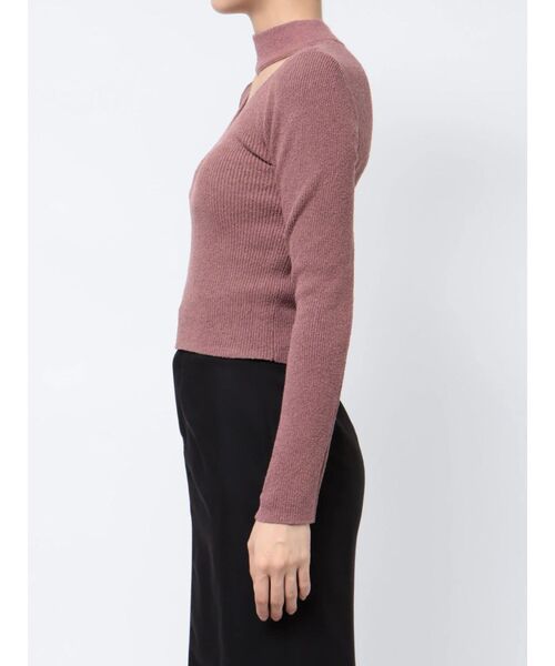 RESEXXY（リゼクシー）の「デコルテオープンニットトップス（ニット/セーター・レディース・ホワイト/ブラック/ピンク・FREE）」の17枚目の写真