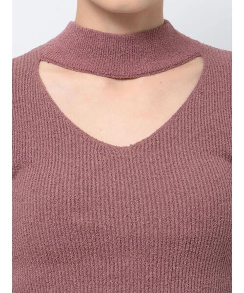 RESEXXY（リゼクシー）の「デコルテオープンニットトップス（ニット/セーター・レディース・ホワイト/ブラック/ピンク・FREE）」の19枚目の写真