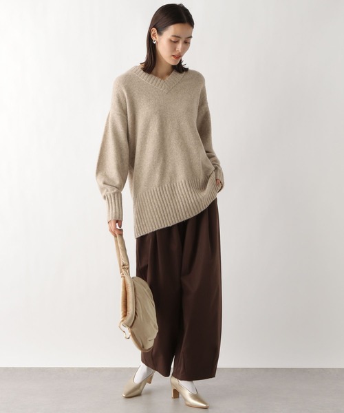 LEPSIM（レプシィム）の「5ゲージアンゴラミックスVチュニック　984151（ニット/セーター・レディース・グレー/ベージュ/ネイビー/ブルー・FREE）」の21枚目の写真