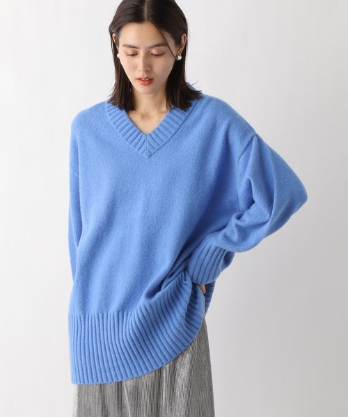 LEPSIM（レプシィム）の「5ゲージアンゴラミックスVチュニック　984151（ニット/セーター・レディース・グレー/ベージュ/ネイビー/ブルー・FREE）」の19枚目の写真