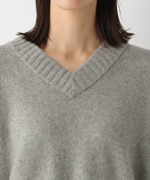 LEPSIM（レプシィム）の「5ゲージアンゴラミックスVチュニック　984151（ニット/セーター・レディース・グレー/ベージュ/ネイビー/ブルー・FREE）」の20枚目の写真