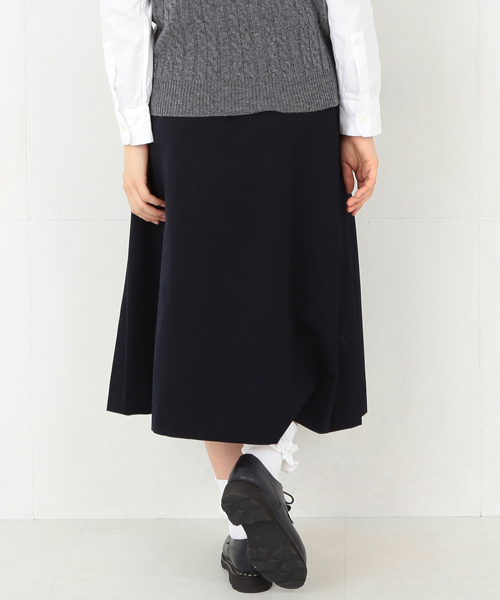 BEAMS BOY（ビームスボーイ）の「BEAMS BOY / ギャバ プリーツスカート（スカート・レディース・グレー/ネイビー・ONE SIZE）」の7枚目の写真