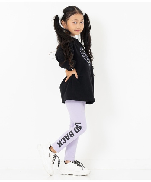 ANAP kids(アナップキッズ)の「サイドプリント裏起毛レギンス(レギンス/スパッツ・キッズ・ブラック/グレー/ラベンダー・130cm/120cm/100cm/110cm)」の8枚目の写真