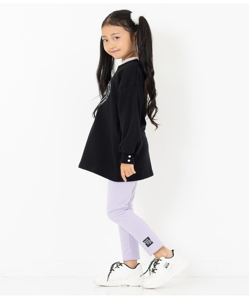 ANAP kids(アナップキッズ)の「サイドプリント裏起毛レギンス(レギンス/スパッツ・キッズ・ブラック/グレー/ラベンダー・130cm/120cm/100cm/110cm)」の11枚目の写真
