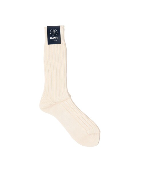 BEAMS F（ビームスエフ）の「BEAMS F / ダブルリブ ソックス（ソックス/靴下・メンズ・ブラック/ブラウン/ネイビー/ロイヤルブルー/ベージュ/グレー/オフホワイト・ONE SIZE）」の8枚目の写真