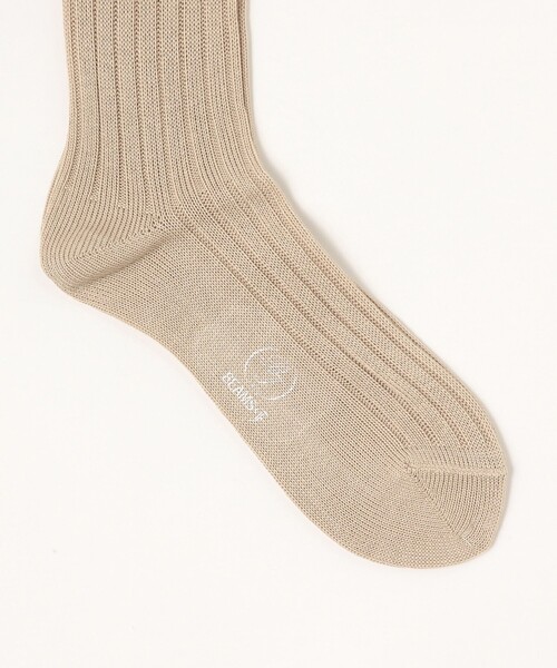 BEAMS F（ビームスエフ）の「BEAMS F / ダブルリブ ソックス（ソックス/靴下・メンズ・ブラック/ブラウン/ネイビー/ロイヤルブルー/ベージュ/グレー/オフホワイト・ONE SIZE）」の13枚目の写真