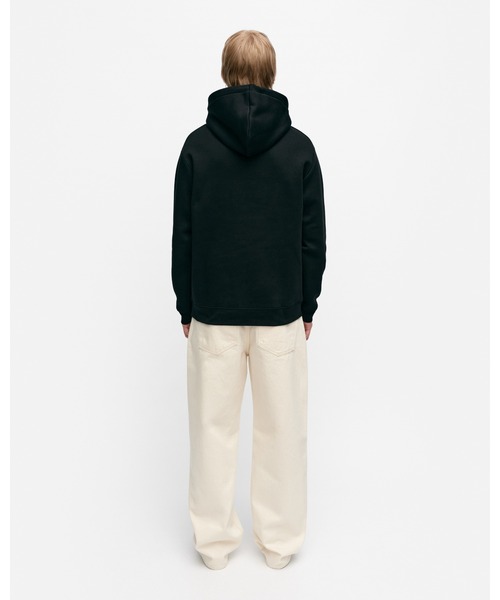 marimekko（マリメッコ）の「【kioski】Unikko / Runoja Placement hoodie（パーカー・レディース・ブラック・SMALL/X-LARGE/X-SMALL/LARGE/MEDIUM）」の4枚目の写真