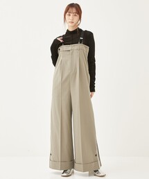 PUBLIC TOKYO | サスぺサイドラインサロペット(つなぎ/オールインワン)