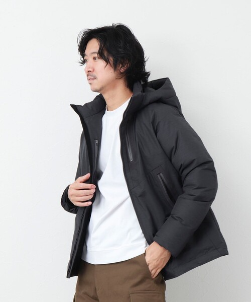 NOLLEY'S goodman（ノーリーズグッドマン）の「【WORK ABOUT/ワークアバウト】裏コーティング撥水インサレーション 中綿ジャケット（ブルゾン・メンズ・ダークネイビー/ブラック/オリーブ/チャコールグレー・S/L/M）」の8枚目の写真