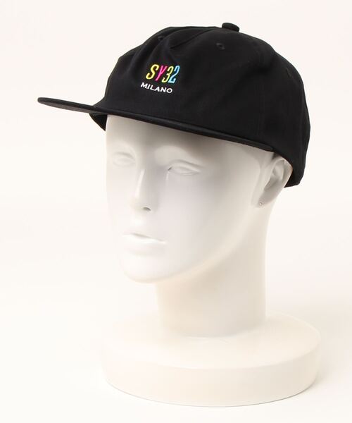 SY32 by SWEET YEARS（エスワイサーティトゥバイスィートイヤーズ）の「/SY32 by SWEET YEARS/MINI LOG CAP（キャップ・メンズ・ブラック/ブラック系その他・FREE）」の5枚目の写真