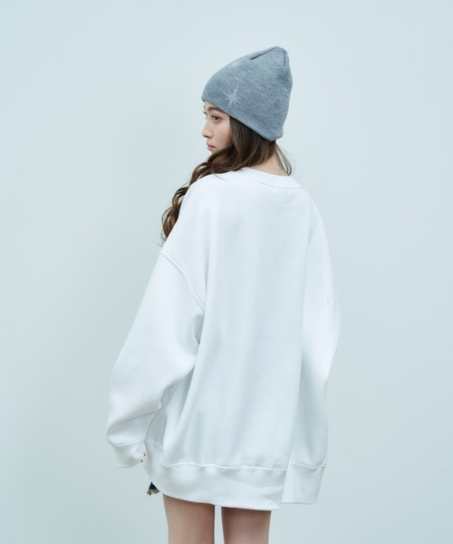 JUST A NOON（ジャストアヌーン）の「MESSAGE PRINT SWEAT（スウェット・レディース・ブラック/ホワイト・FREE）」の14枚目の写真