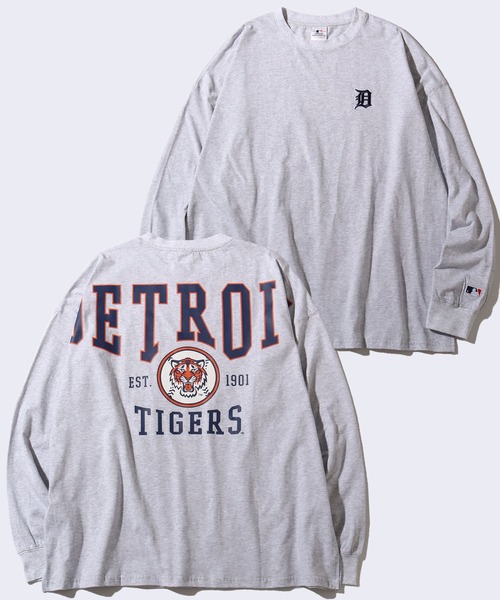 MLB(メジャーリーグベースボール)の「【MLB/メジャーリーグベースボール】バックロゴ ロングスリーブTシャツ(Tシャツ/カットソー・メンズ・ブラック/ホワイト/アッシュグレー/ネイビー/グリーン・LL/M/L)」の3枚目の写真
