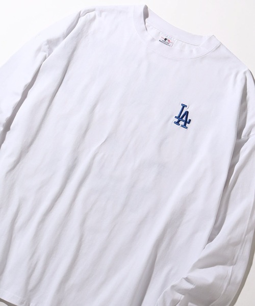 MLB(メジャーリーグベースボール)の「【MLB/メジャーリーグベースボール】バックロゴ ロングスリーブTシャツ(Tシャツ/カットソー・メンズ・ブラック/ホワイト/アッシュグレー/ネイビー/グリーン・LL/M/L)」の19枚目の写真