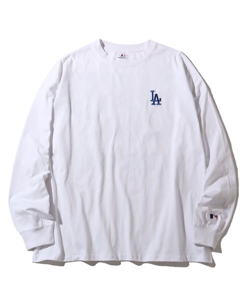 MLB(メジャーリーグベースボール)の「【MLB/メジャーリーグベースボール】バックロゴ ロングスリーブTシャツ(Tシャツ/カットソー・メンズ・ブラック/ホワイト/アッシュグレー/ネイビー/グリーン・LL/M/L)」の21枚目の写真