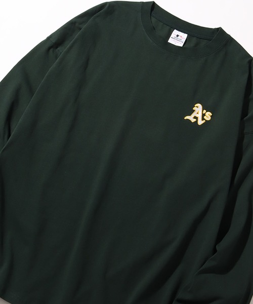 MLB(メジャーリーグベースボール)の「【MLB/メジャーリーグベースボール】バックロゴ ロングスリーブTシャツ(Tシャツ/カットソー・メンズ・ブラック/ホワイト/アッシュグレー/ネイビー/グリーン・LL/M/L)」の17枚目の写真