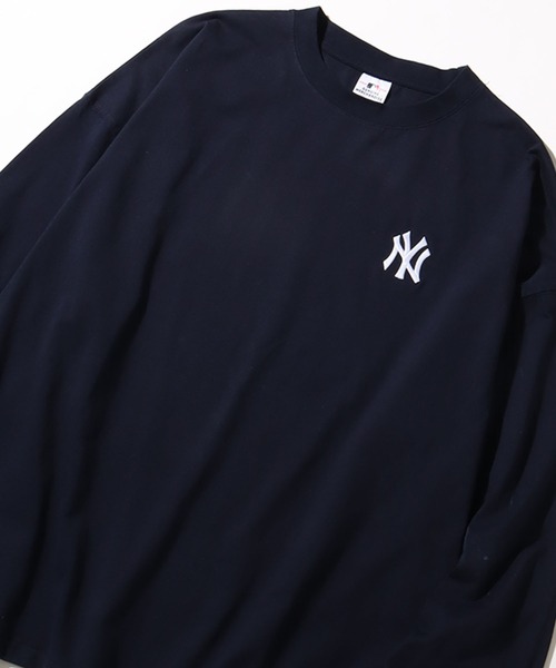 MLB(メジャーリーグベースボール)の「【MLB/メジャーリーグベースボール】バックロゴ ロングスリーブTシャツ(Tシャツ/カットソー・メンズ・ブラック/ホワイト/アッシュグレー/ネイビー/グリーン・LL/M/L)」の16枚目の写真