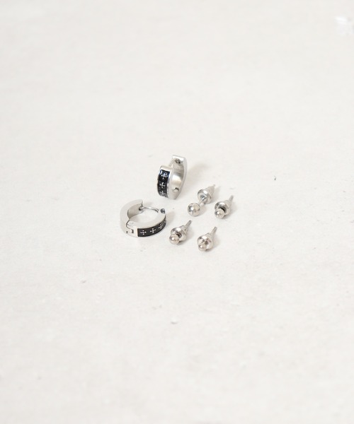 Diliraba(ディリラバ)の「Diliraba 6点セット ポスト316 アレルギー対応 ステンレス ピアス(ピアス(両耳用)・メンズ・C/D/E/F/S/T/U/V/W/A/H/J/O/Q/X/K/L/M/N/B/G/I/P/R/その他4/その他2/その他3/その他1・FREE)」の3枚目の写真