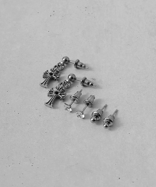 Diliraba（ディリラバ）の「Diliraba 6点セット ポスト316 アレルギー対応 ステンレス ピアス（ピアス（両耳用）・メンズ・C/D/E/F/S/T/U/V/W/A/H/J/O/Q/X/K/L/M/N/B/G/I/P/R・FREE）」の8枚目の写真